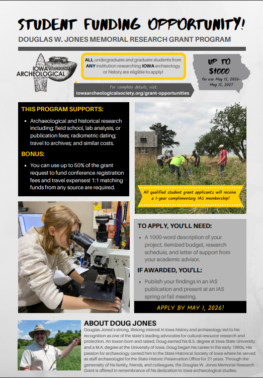 2026 Doug Jones Research Grant Campaign